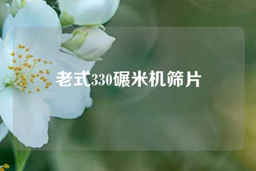 老式330碾米机筛片