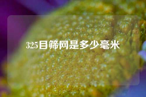 325目筛网是多少毫米