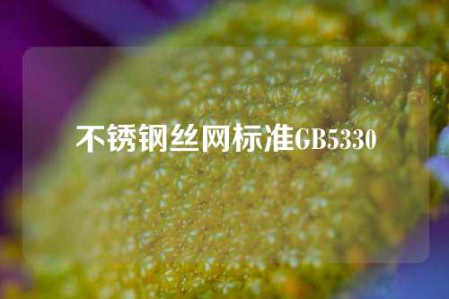 不锈钢丝网标准GB5330