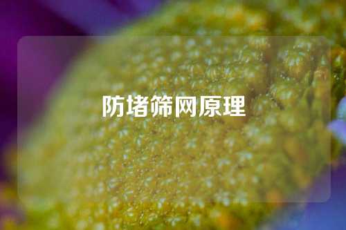 防堵筛网原理