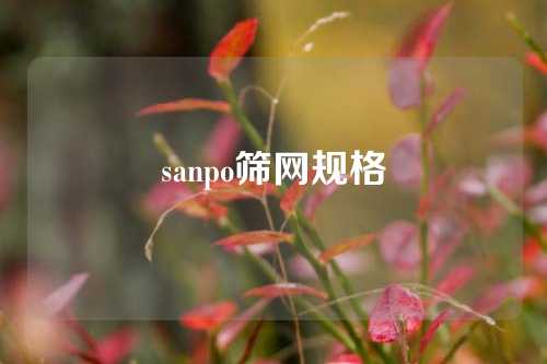 sanpo筛网规格